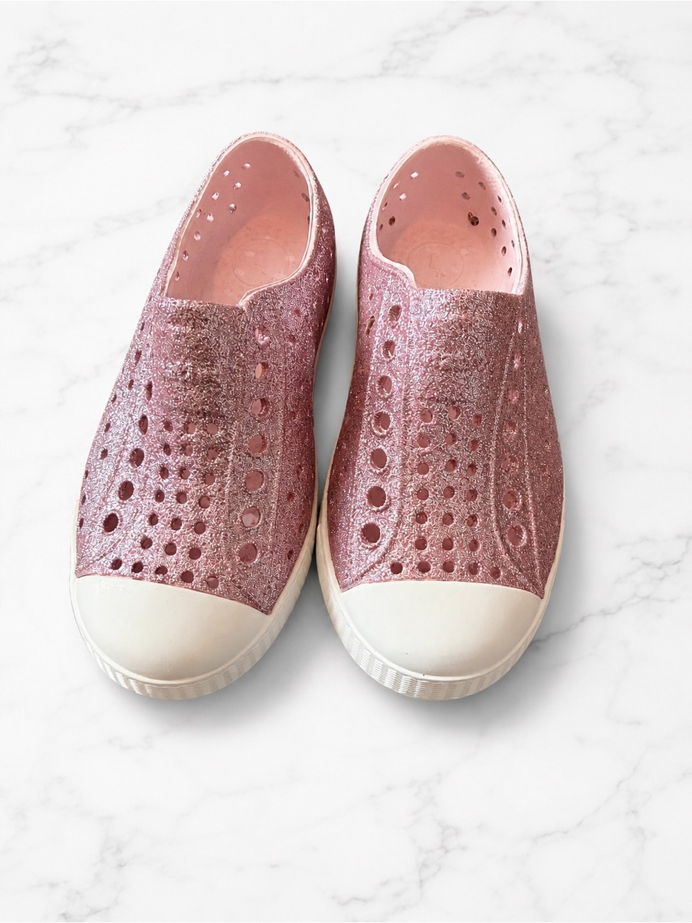 Native Shoes Kids Glitter Pink Water Shoes